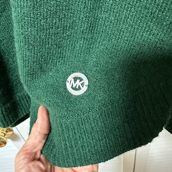 MICHAEL Michael Kors Wool Blend Emerald Green Sweater Medium Sample - Picture 2 of 8